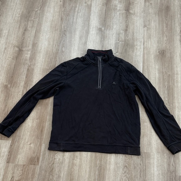 Tommy Bahama Other - Tommy Bahama Black Quarter-Zip Pullover
